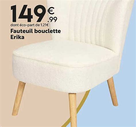 Promo Fauteuil Bouclette Erika Chez Maxi Bazar Icatalogue Fr