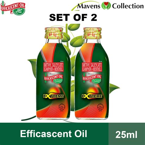 Efficascent Oil Extreme Ml Methyl Salicylate Camphor Menthol Set