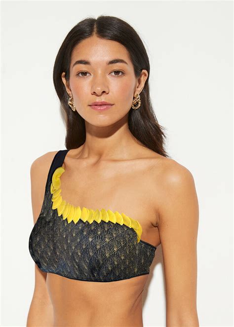 Ekskluzywne Bikini Cz Ci Z Biustonoszem One Shoulder Z Poliamidu Z Recyklingu Cena