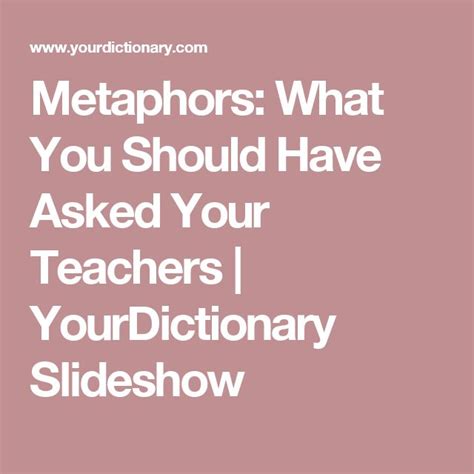 Metaphor Examples: Understanding Definition, Types, and Purpose