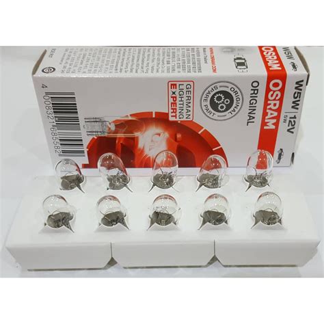 Osram 2825 Price For 10pcs W5w T10 Auto Bulbs 100 Original Shopee