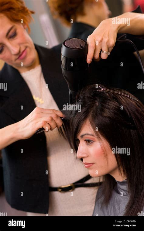 Hair Blow Dry Hi Res Stock Photography And Images Alamy