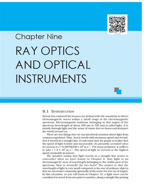 RBSE Book Class 12 Physics Chapter 9 Ray Optics And Optical Instruments