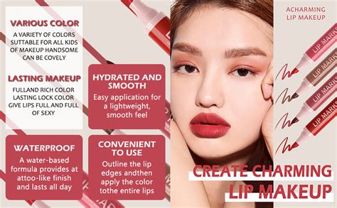 Amazon Lip Stain Marker Pen Pcs Nude Brown Lip Tint Stain Liquid