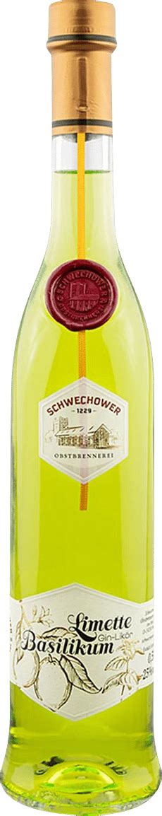 Schwechower Gin Liqueur Lime Basil Honest Rare