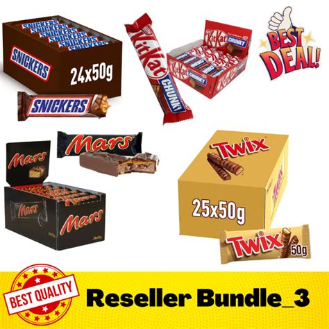 Reseller Bundle Twix Kitkat Chunky Snickers And Mars Lazada Ph