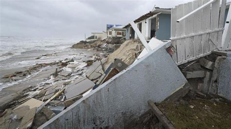 Tropical Storm Nicole topples Florida beachfront homes into ocean