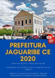 Provimento Efetivo Concursos Apostila Jaguaribe Educador Físico 2020