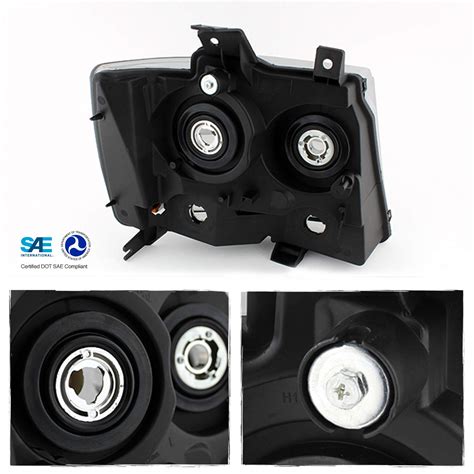 Buy Akkon For Black Bezel Suburban Tahoe Avalanche Headlights