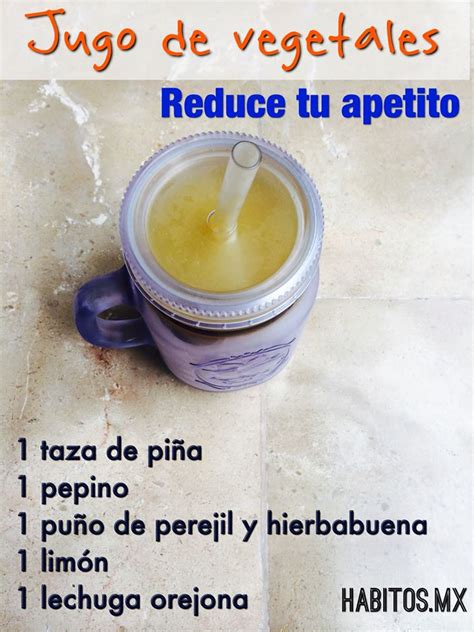 Jugo de vegetales REDUCE TU APETITO Hábitos Health Coaching