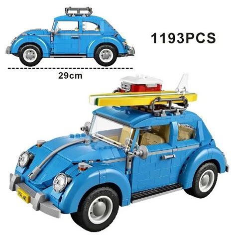 สงภายใน24ชมรถ Volkswagen Beetle ใชงานรวมกบ LEGO 1 1 อาคาร 1193