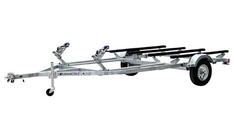 Double Watercraft Series Galvanized Magic Tilt Boat Trailers