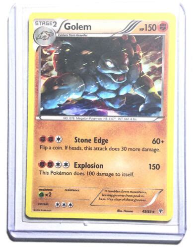 GOLEM 45 83 XY GENERATIONS Holo Pokemon Card NM EBay