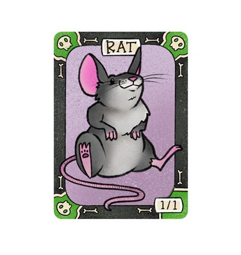 10 Rat Tokens For Magic The Gathering Etsy