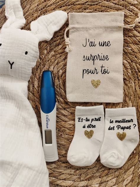 Chaussettes B B Futur Papa Pochette Surprise Annonce Grossesse Papa