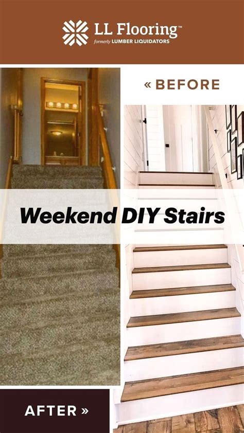 Refresh Your Stairs In Weekend Diy Project Stairs Renovation Diy