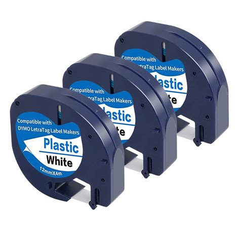 Dymo Compatible Label Tape Letratag Refills S