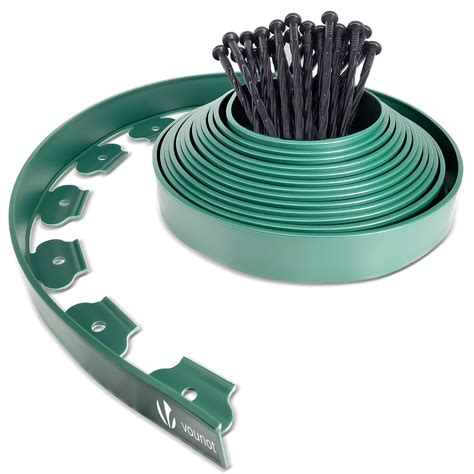 Bordure De Jardin Plastique Flexible 10m Avec Piquets Vert Leroy Merlin