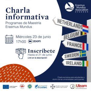 Charla Becas Erasmus Mundus Para Maestr A Oficina De Relaciones