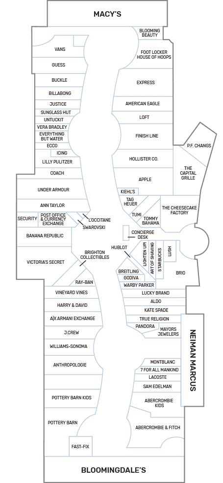 Directory International Mall Tampa Map