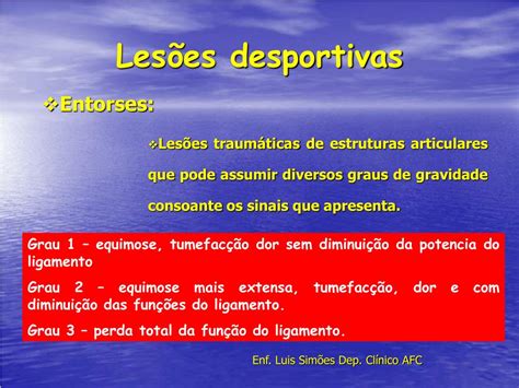 Ppt Lesões Desportivas Primeiros Socorros Powerpoint Presentation