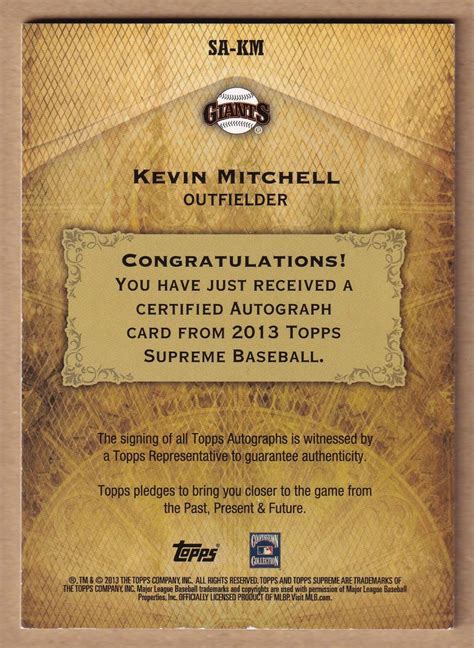 Topps Supreme Autograph Mvp