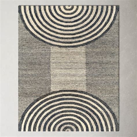 Uptown Striped Handmade Tufted Wool Cream Black Area Rug Reviews