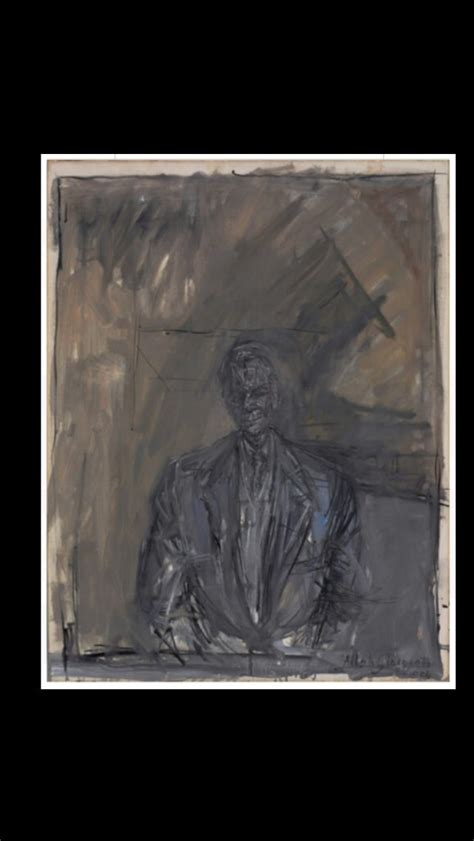 Alberto Giacometti Portrait Of G David Thompson Oil On