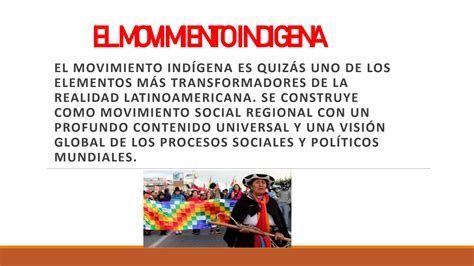 Solution El Movimiento Indigena Studypool