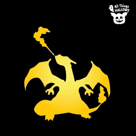 Charizard Pumpkin Stencil - Allthingshallows.com – AllThingsHallows