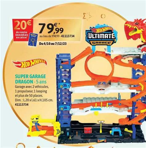 Promo Super Garage Dragon Hot Wheels 5 Ans chez JouéClub iCatalogue fr
