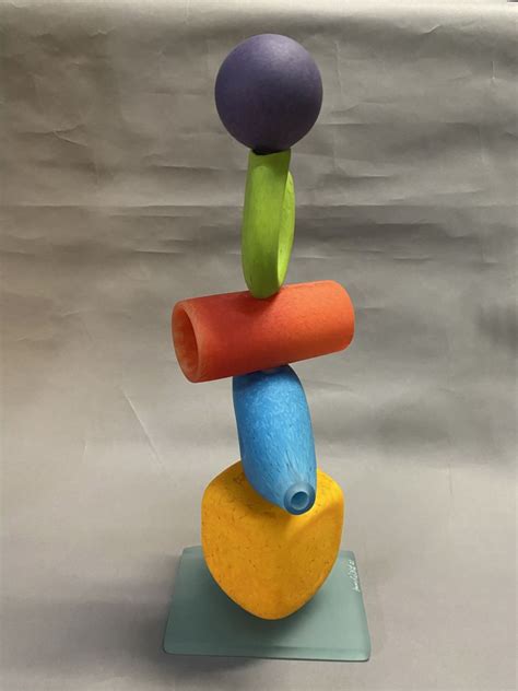 **CUSTOM ORDER** Balance Geometric Sculpture - James Wilbat Glass Studio