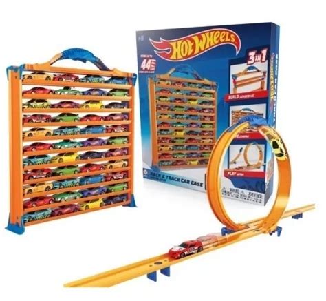 Guarda Autos Pista Hot Wheels Multifuncion En Almacenar