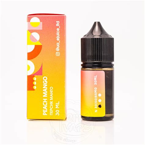 Жидкость Mix Bar Salt Peach Mango 30ml 65mg на солевом никотине со