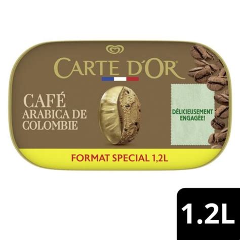 Glace au café CARTE D OR la boite de 641g à Prix Carrefour