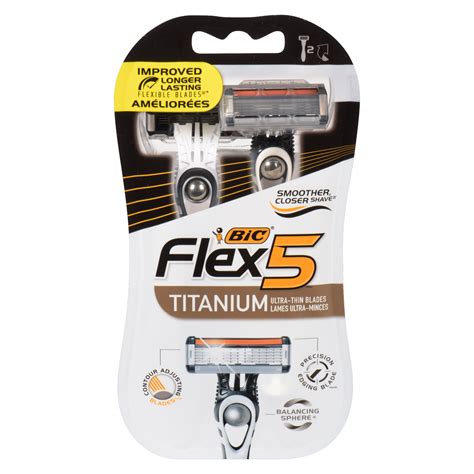 Bic Flex 5 Titanium Ultra Thin Blades 2 Disposable Razors Weshineca