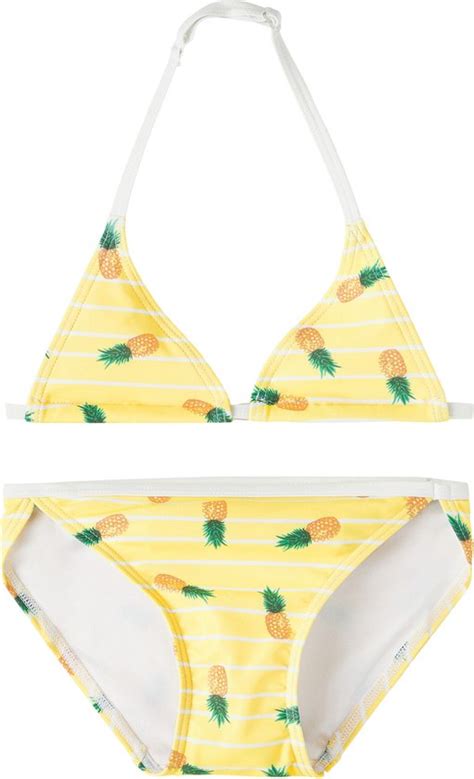 NAME IT NKFZIZA TRIANGLE BIKINI BOX TB Meisjes Zwemkleding Maat 146