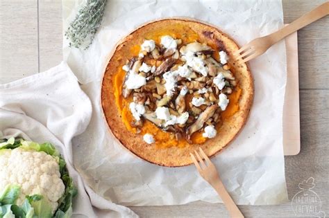 Pizza Di Cavolfiore Con Zucca Porcini E Feta La Cucina Che Vale