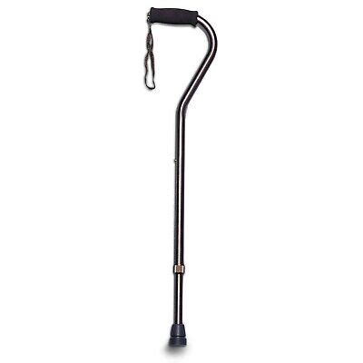 Hugo Mobility Aid Adjustable Walking Cane With Offset Handle And Foam