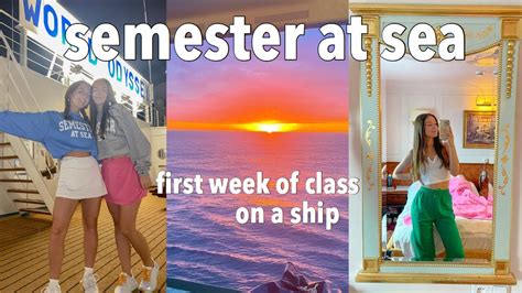 First Week Of Class On Semester At Sea College On A Ship Youtube