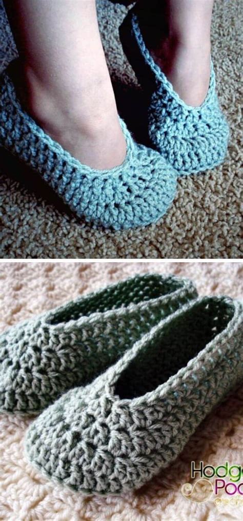 15 Crochet Moccasin Slippers Free Patterns Home And Garden Digest