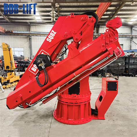 High Quality Hydraulic Deck Folding Ship Knuckle Boom Marine Crane