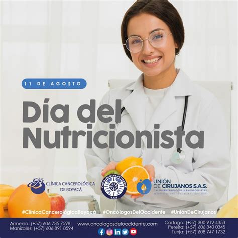 De Agosto D A Del Nutricionista Onc Logos Del Occidente S A S