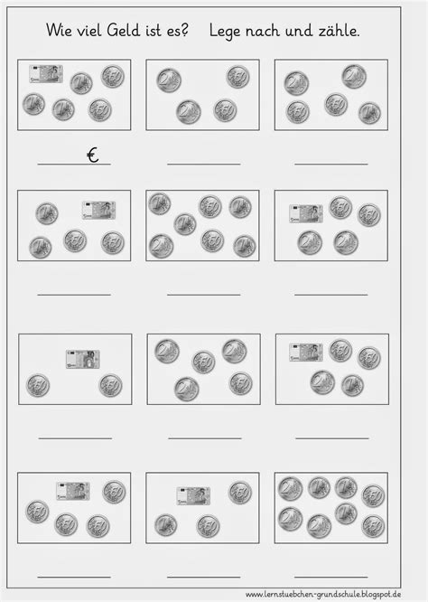 Lernstübchen Geldbeträge Legen Und Bestimmen Mathe Unterrichten Rechnen Mit Geld