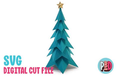 Spruce Tree 3D Papercraft Graphic by paperbeatsdynamite · Creative Fabrica