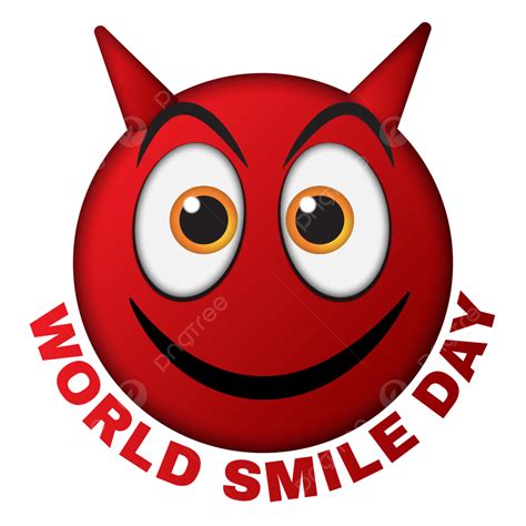 World Emoji Day Vector Design Images World Smile Day Smiley Red Horned