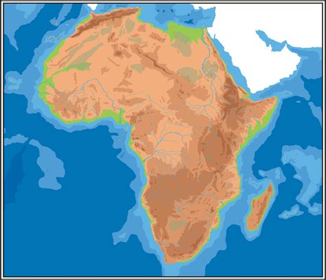 Mapa Geogr Fico De Frica Tama O Completo Gifex