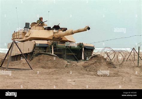 An M1 Abrams Tank From 1st Tank Battalion 1st Marine Division