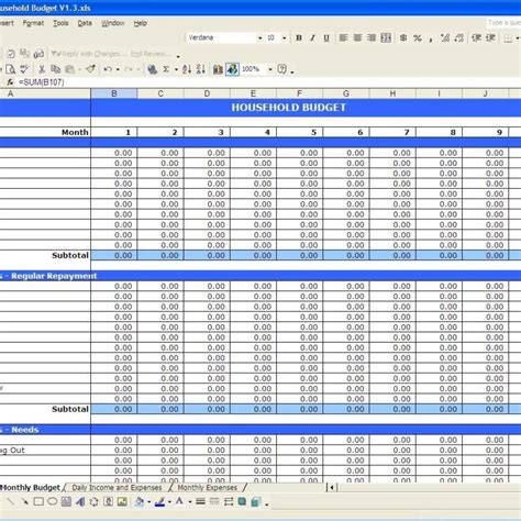 Personal Finance Spreadsheet Spreadsheet Downloa Personal Finance ...