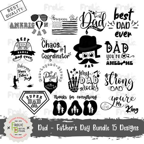 Fathers Day Svg Bundle Dad Svg Father Svg Papa Svg Best Dad Ever Svg